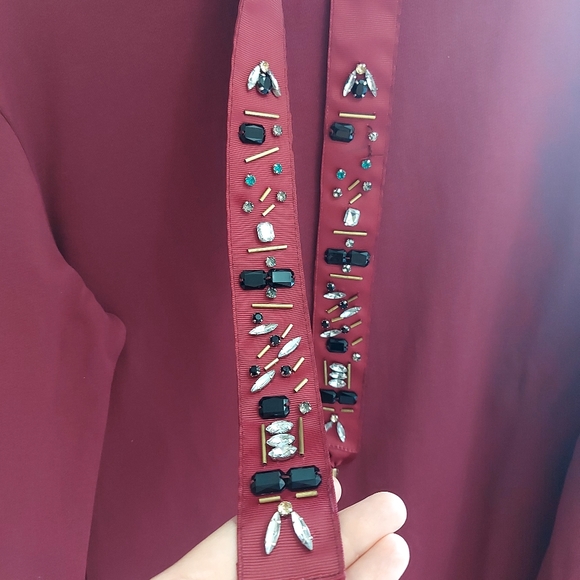 Zara Berry Oversized Sweatshirt - Picture 4 of 7